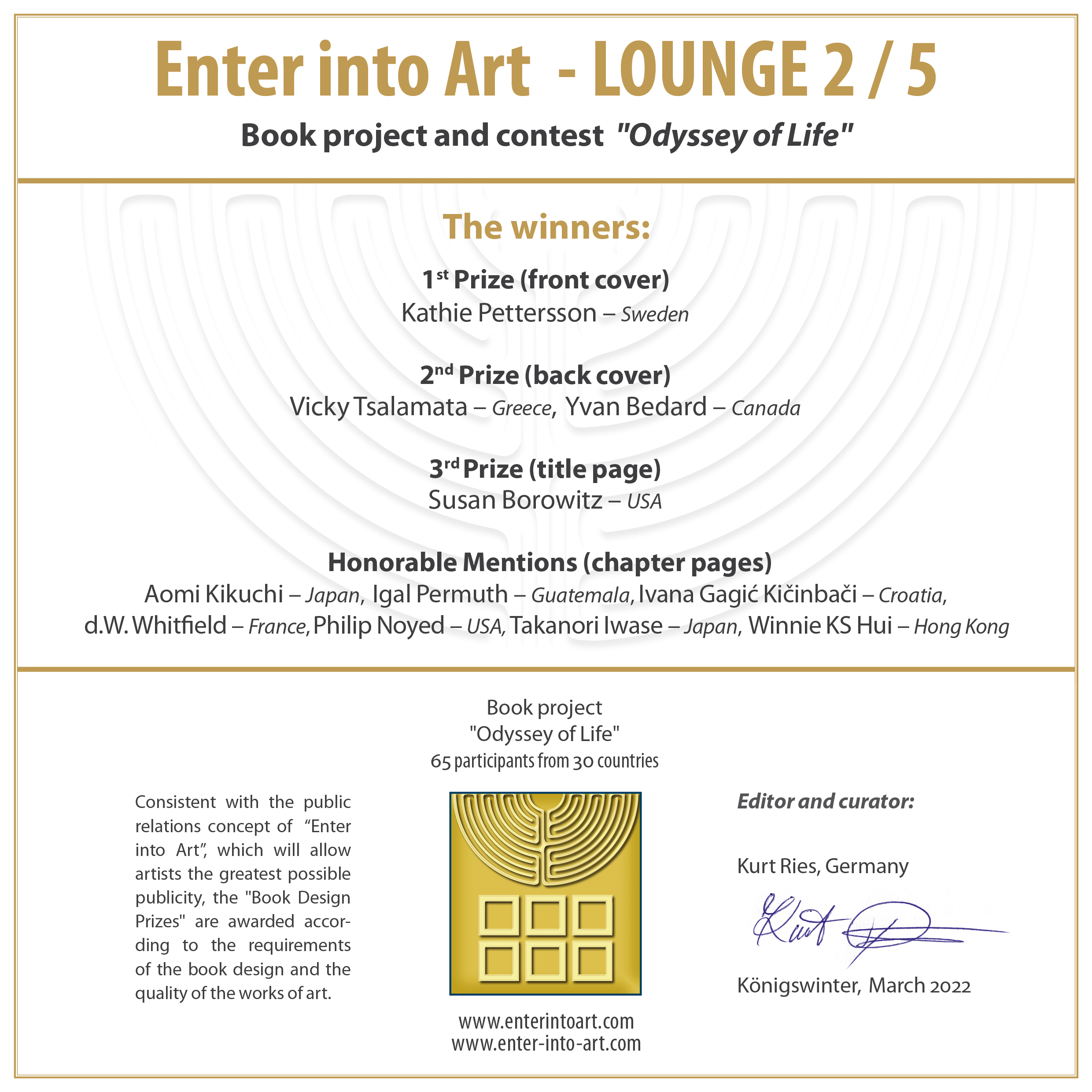 Certificate awards Odyssey of Life – Homage to Homer (2)